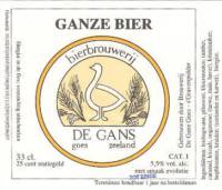 Bierbrouwerij de Gans, Ganze Bier