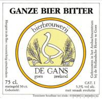 Bierbrouwerij de Gans, Ganze Bier Bitter