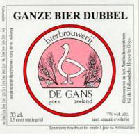 Bierbrouwerij de Gans, Ganze Bier Dubbel