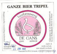 Bierbrouwerij de Gans, Ganze Bier Tripel