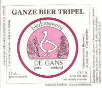 Bierbrouwerij de Gans, Ganze Bier Tripel