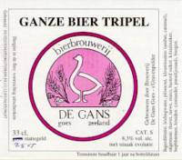 Bierbrouwerij de Gans, Ganze Bier Tripel