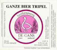 Bierbrouwerij de Gans, Ganze Bier Tripel