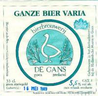 Bierbrouwerij de Gans, Ganze Bier Varia