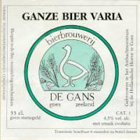 Bierbrouwerij de Gans, Ganze Bier Varia