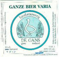 Bierbrouwerij de Gans, Ganze Bier Varia