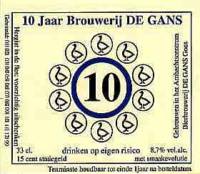 Bierbrouwerij de Gans, 10 Jaar Brouwerij De Gans