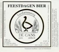 Bierbrouwerij de Gans, Feestdagen Bier