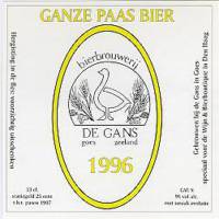 Bierbrouwerij de Gans, Ganze Paasbier 1996