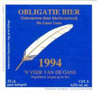 Bierbrouwerij de Gans, Obligatiebier 1994