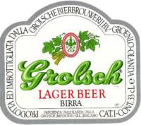 Grolsch, Lager Beer Birra