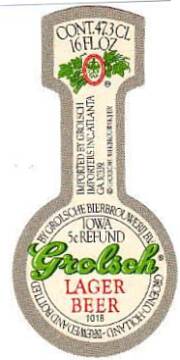 Grolsch, Grolsch Lager Beer
