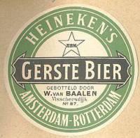 Heineken, Heineken's Gerstebier