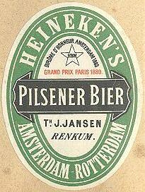 Heineken, Heineken's Pilsener Bier