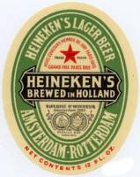 Heineken, Heineken's Lager Beer