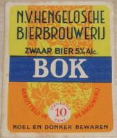 Hengelosche Bierbrouwerij (1919-1988), Bok