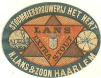 Stoombierbrouwerij Het Hert (Haarlem), Lans Extra Stout