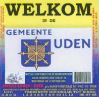 Jantje's Bieren Uden, Welkom in gemeente Uden Blond