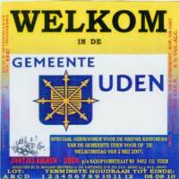 Jantje's Bieren Uden, Welkom in gemeente Uden