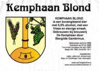 Stadsbrouwerij De Kemphaan BV, Kemphaan Blond