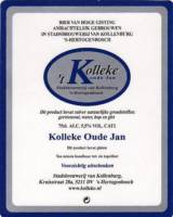 Stadsbrouwerij van Kollenburg, Kolleke Oude Jan