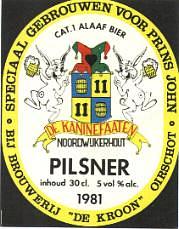 Bierbrouwerij De Kroon (Oirschot), De Kaninefaaten Pilsener