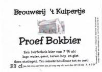 Bierbrouwerij 't Kuipertje, Proef Bokbier