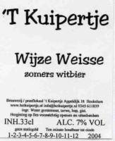 Bierbrouwerij 't Kuipertje, Wijze Weisse Zomers Witbier