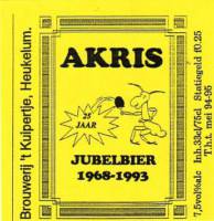 Bierbrouwerij 't Kuipertje, Akris Jubileumbier