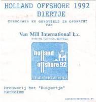 Bierbrouwerij 't Kuipertje, Holland Offshore 1992