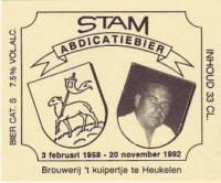 Bierbrouwerij 't Kuipertje, Stam Abdicatiebier