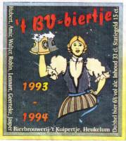 Bierbrouwerij 't Kuipertje, 't BV-biertje 1993-1994