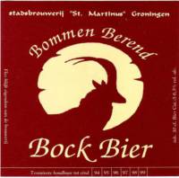 Stadsbrouwerij Sint Martinus, Bommen Berend Bockbier