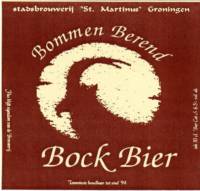 Stadsbrouwerij Sint Martinus, Bommen Berend Bockbier