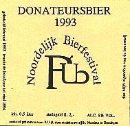 Stadsbrouwerij Sint Martinus, Donateursbier 1993 PUB