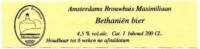 Amsterdams Brouwhuis Maximiliaan, Bethaniën Bier