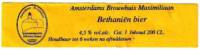 Amsterdams Brouwhuis Maximiliaan, Bethaniën Bier