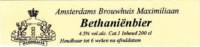 Amsterdams Brouwhuis Maximiliaan, Bethaniën Bier