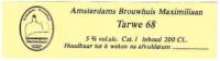Amsterdams Brouwhuis Maximiliaan, Tarwe 68