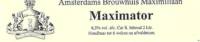 Amsterdams Brouwhuis Maximiliaan, Maximator