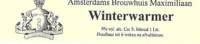 Amsterdams Brouwhuis Maximiliaan, Winterwarmer
