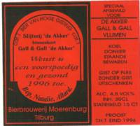 Bierbrouwerij Moerenburg, Gall & Gall De Akker