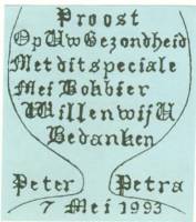 Bierbrouwerij Moerenburg, Proost Op Uw Gezondheid Peter & Petra