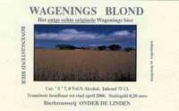 Brouwerij Onder De Linden, Wagenings Blond