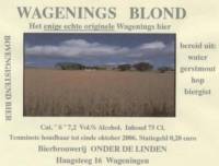 Brouwerij Onder De Linden, Wagenings Blond