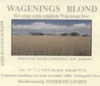 Brouwerij Onder De Linden, Wagenings Blond