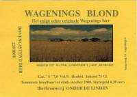 Brouwerij Onder De Linden, Wagenings Blond