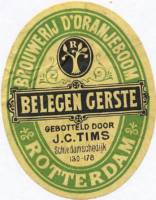 Oranjeboom Bierbrouwerij, Belegen Gerste