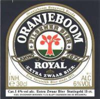 Oranjeboom Bierbrouwerij, Oranjeboom Pilsener Bier Royal Extra Zwaar Bier
