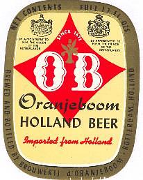 Oranjeboom Bierbrouwerij, OB Oranjeboom Holland Beer